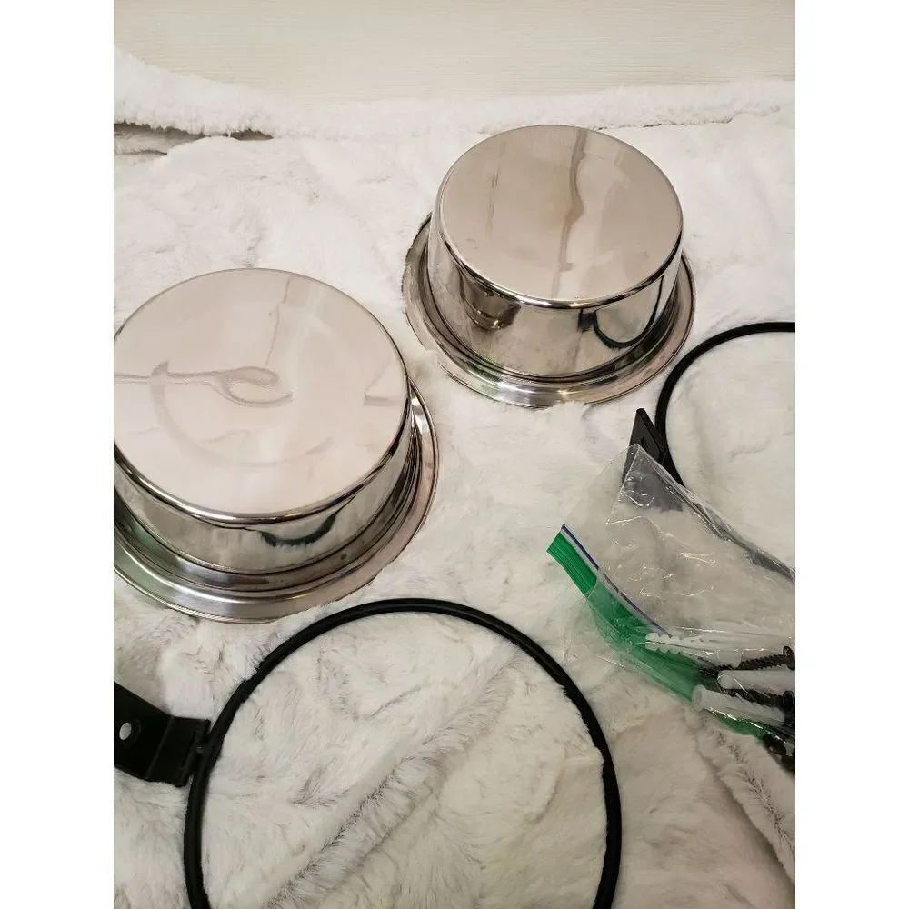 NWOT Wall Mounted Dog Bowls (2)